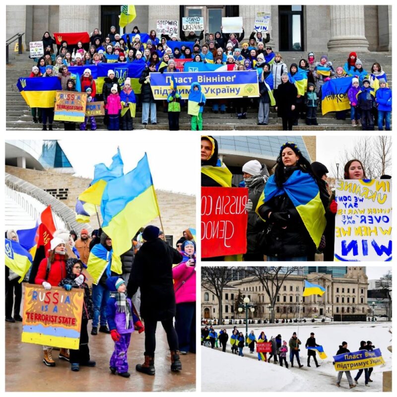 Віче Солідарно з Україною Вінніпег