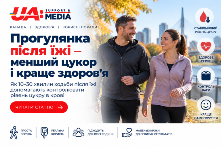 Прогулянка після їжі: як почати без перевантаження і стежити за цукром
